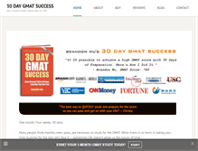 Tablet Screenshot of 30daygmatsuccess.com